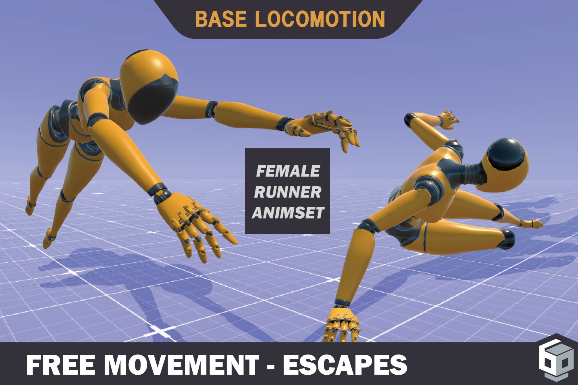 Female Runner Animset - Escapes, image 1