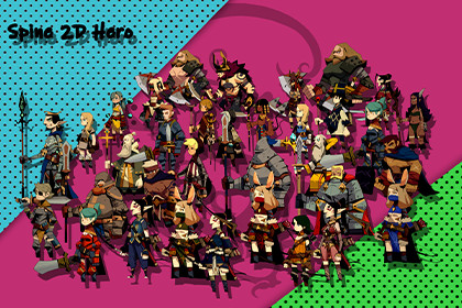 Spine 2D Hero - Hunter And Warrior