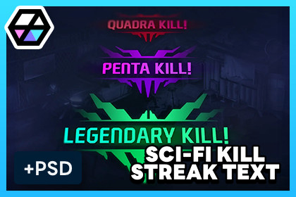 GUI - Sci-Fi Kill Streak Text