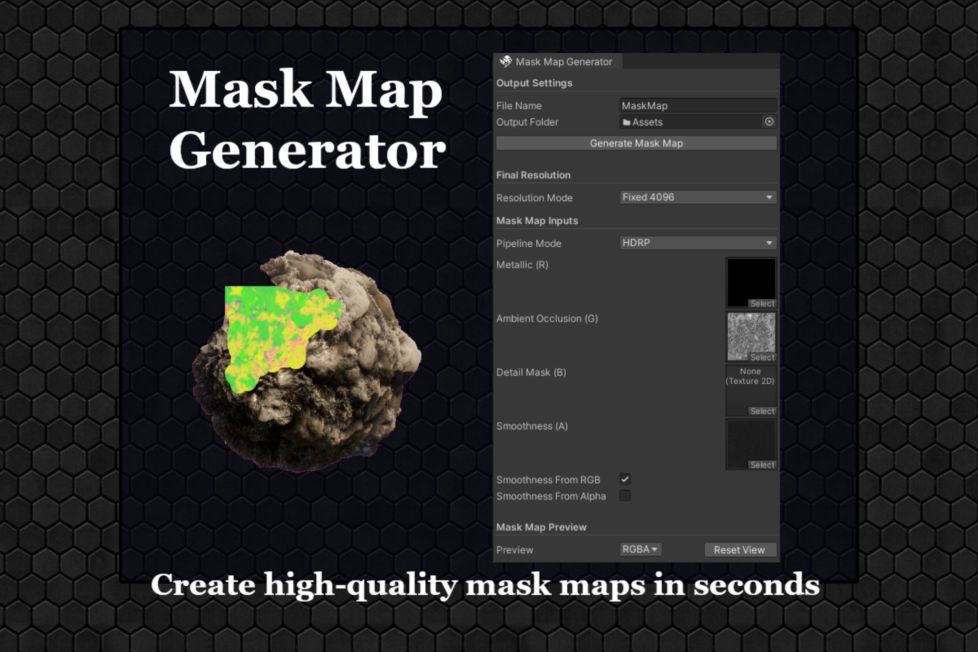 Mask Light Texture Unity Mask Map Generator | Utilities Tools | Unity Asset Store