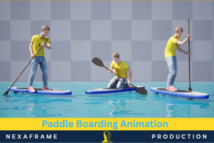 Paddle Boarding Animation