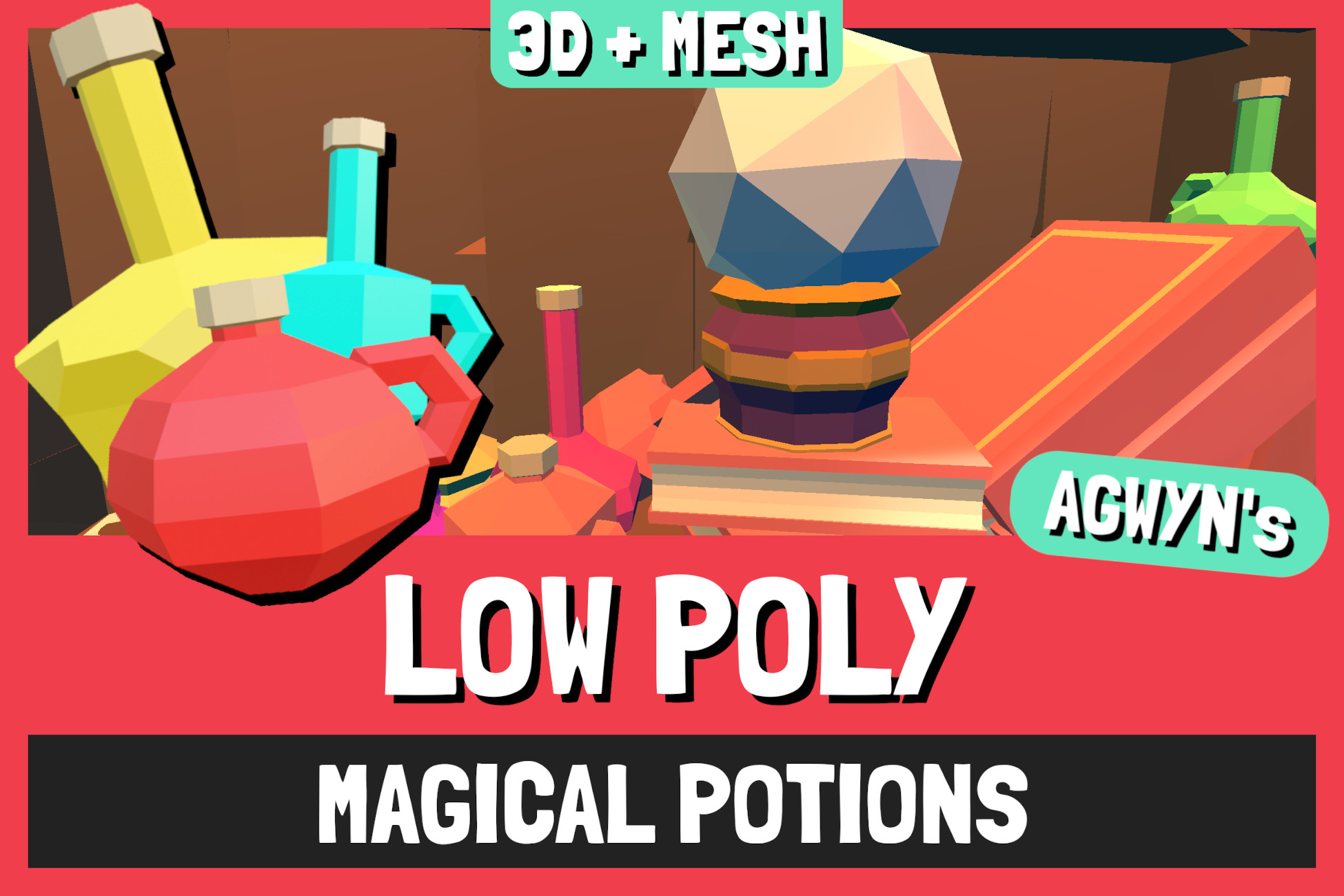 LOW POLY - Magical Potions Pack | 3D Props | Unity Asset Store