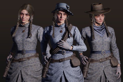 Western Character Kate - Adventure Ordinary RPG Action Citizen Wild West Woman