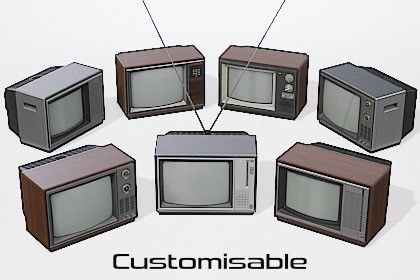 80s TVs Vol.1 Common Tabletop TVs