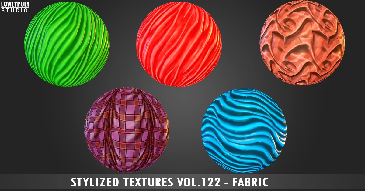 Fabric Vol.122 - Stylized Textures | 2D Fabric | Unity Asset Store