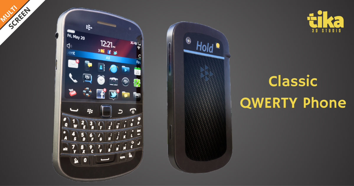 Classic QWERTY Phone | 3D Electronics | Unity Asset Store