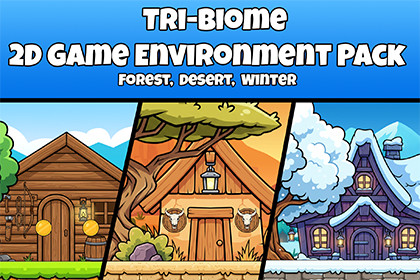 Tri-Biome 2D Game Environment Pack