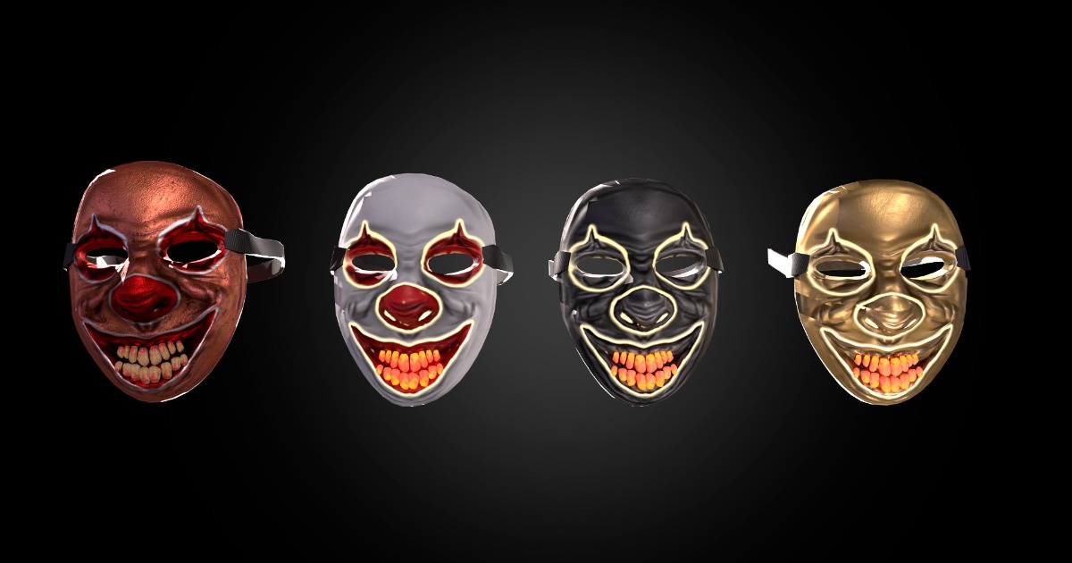 Unity Puppet Mask Clown Mask | Props | Unity Asset Store