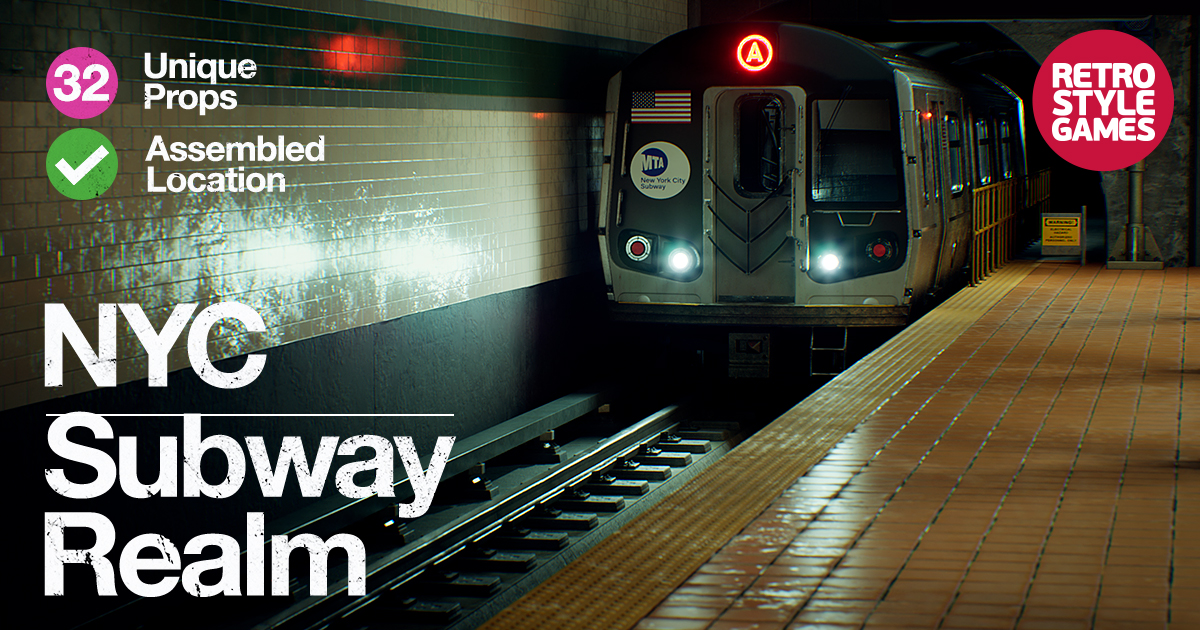 Subway Realm - Game-Ready NYC Metro Station | 3D Environments | Unity ...