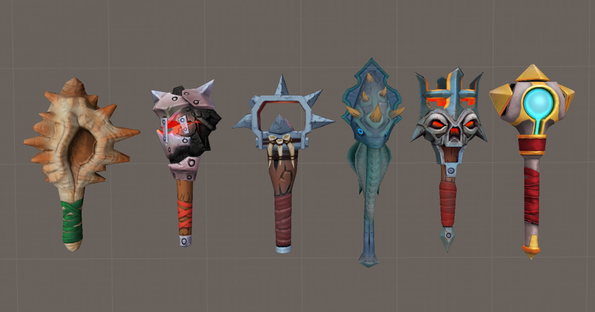 fantasy blunttype weapon pack 3D Unity Asset Store