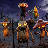 Nightmare Harvest Monsters 1 – Stylized Character Pack (5 Characters, 15 Skins)
