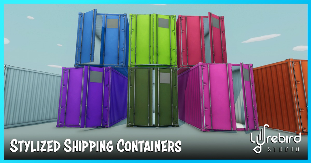 Stylized Shipping Container | 3D Industrial | Unity Asset Store