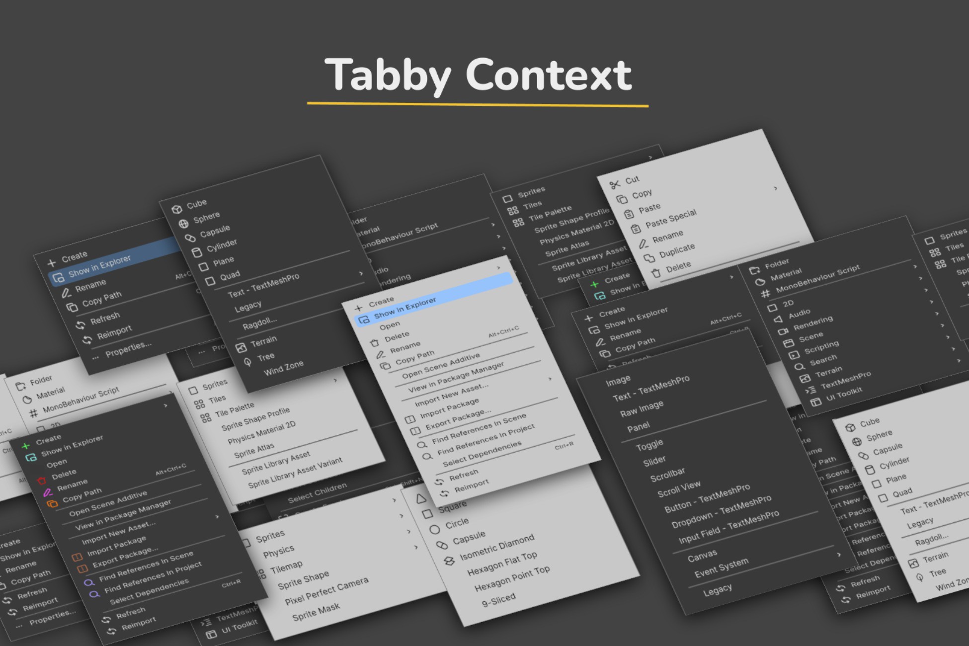 Tabby Context - Enhanced Context Menus | Utilities Tools | Unity Asset ...