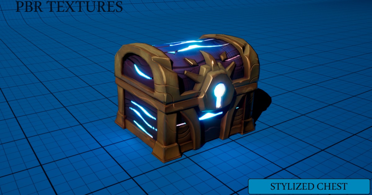 Stylized Chest2 - Animated, Textured, PBR, Unlit | 3D Props | Unity ...