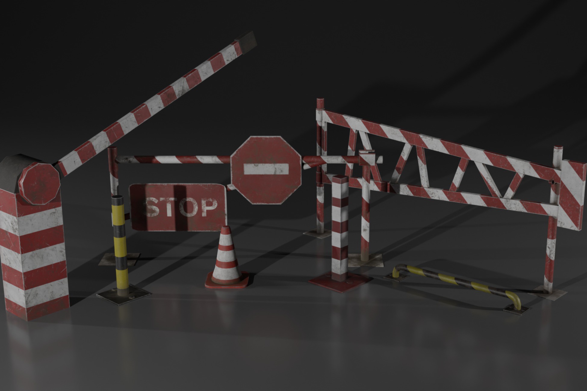 Unity Safety Line Object 3D Barriers | 3D Exterior | Unity Asset Store