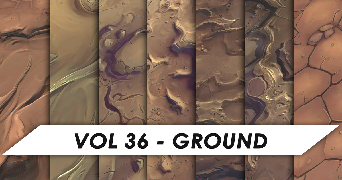 Stylized Textures - Vol 36 - Ground 5 | 2D Textures & Materials | Unity ...