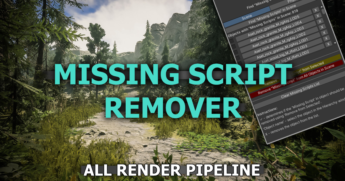 Missing Script Remover | Utilities Tools | Unity Asset Store