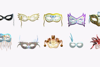 Brazilian Carnival Masks - 130 Texture Variations