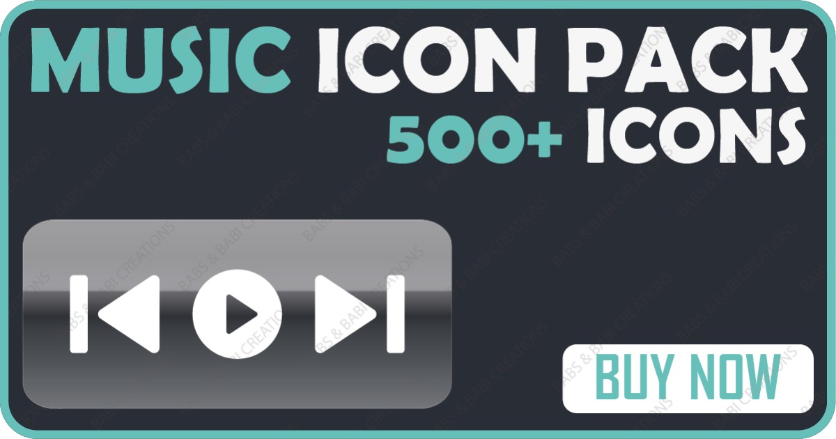 Musik Olayer Icon Set Music Player Icons - UI buttons and Icons For Music Apps and Games | 2D ...