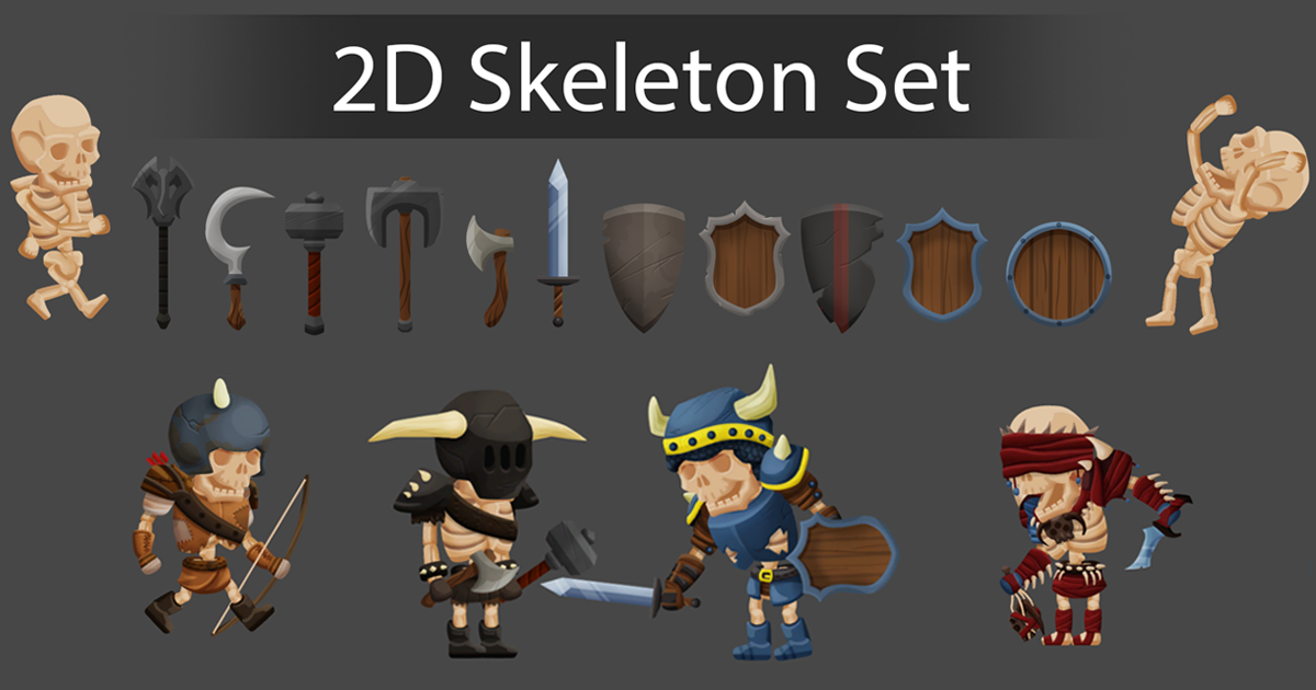 Skeleton Asset Unity 2D Skeleton Set | 2D 캐릭터 | Unity Asset Store