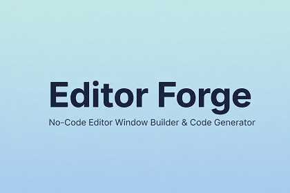 Editor Forge - No-Code Editor Window Builder & Code Generator