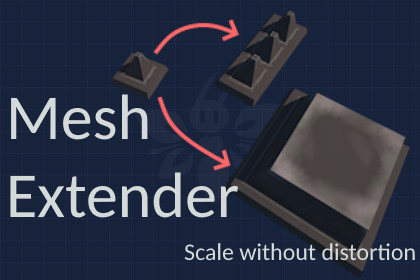 Mesh Extend Tool - Extend Mesh Without Scaling