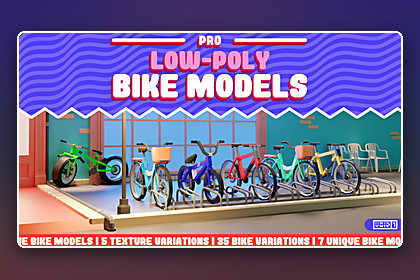 Low Poly Bike Models