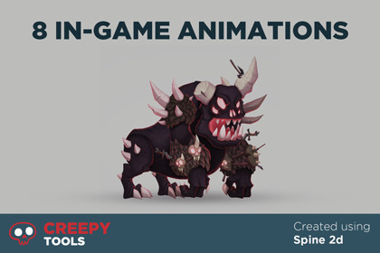 Stylized Demon - Spine 2D