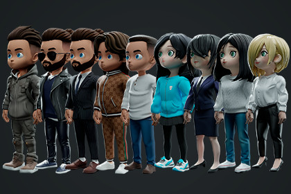 Modular Chibi Characters Pack 1