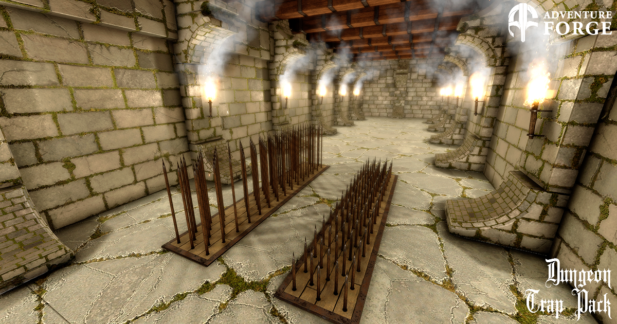 Dungeon Trap - Rectangle Floor Spear | 3D Props | Unity Asset Store