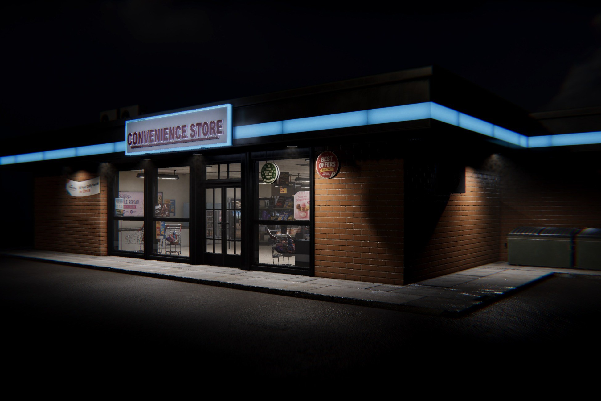 Convenience Store Modular 3d Environment Pack | 3D Environments | Unity ...
