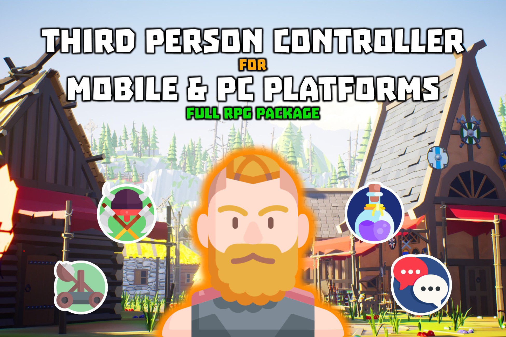 Complete Third Person Controller RPG System for Mobile and PC Platforms