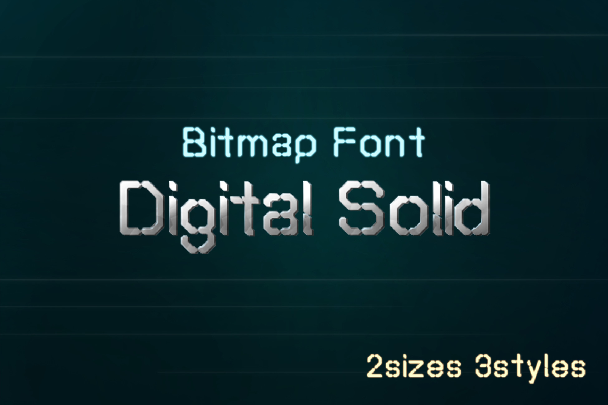 Art Font - Digital Solid | 2D Fonts | Unity Asset Store