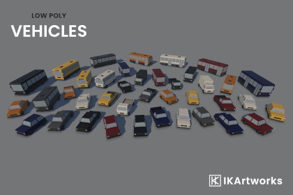 Low Poly Vehicles