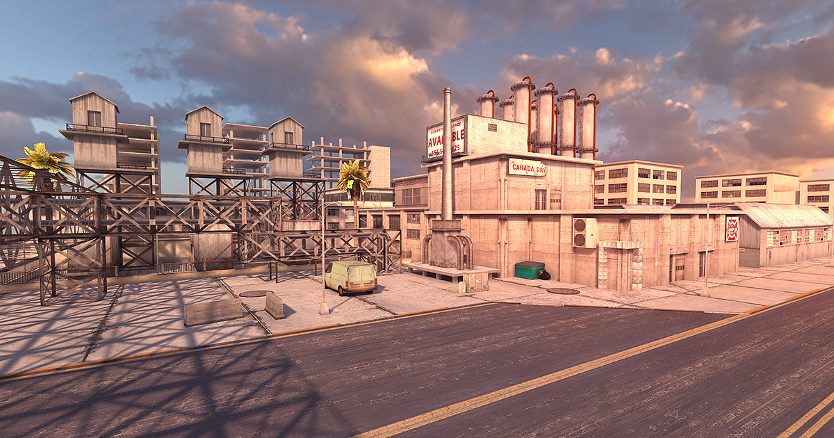 Industrial Zone - Mobile optimized | 3D Industrial | Unity Asset Store