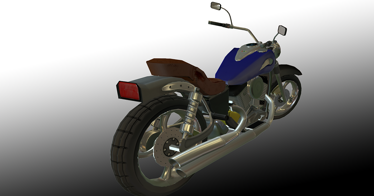 A Classic American Motorcycle 3D 汽车 Unity Asset Store