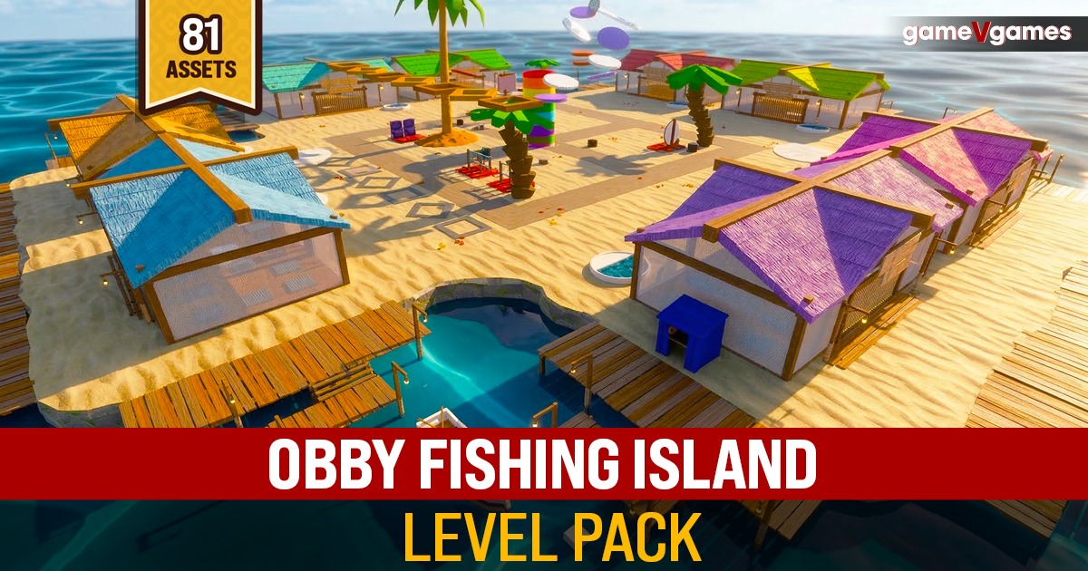 Obby Fishing Island Level Pack | 3D Environments | Unity Asset Store