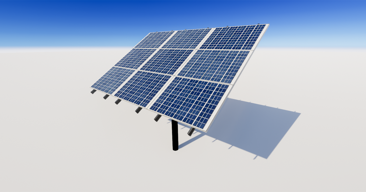 High Quality Solar Panel | 3D Industrial | Unity Asset Store
