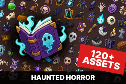 Haunted Horror Occult Spooky Magic Collectibles Icons Pack