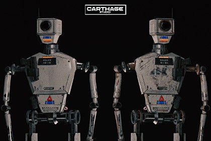 Surveillance Security Robot NPC