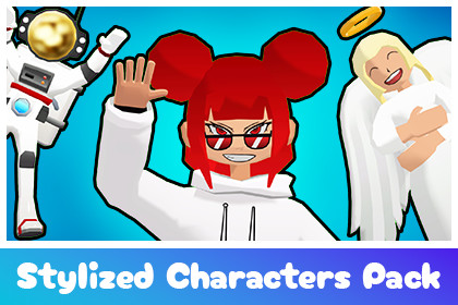 Stylized Characters Pack - Low Poly 3D Models