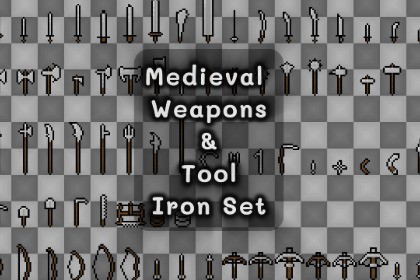 Medieval Weapons & Tools Free Iron Set