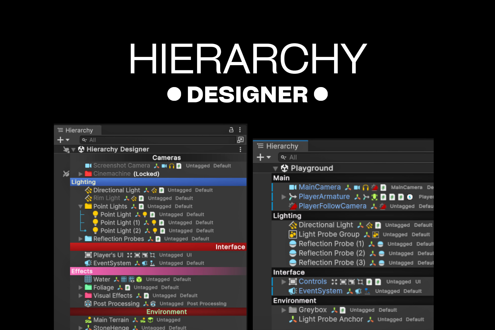 Unity Hiearchy Hierarchy Designer | Utilities Tools | Unity Asset Store