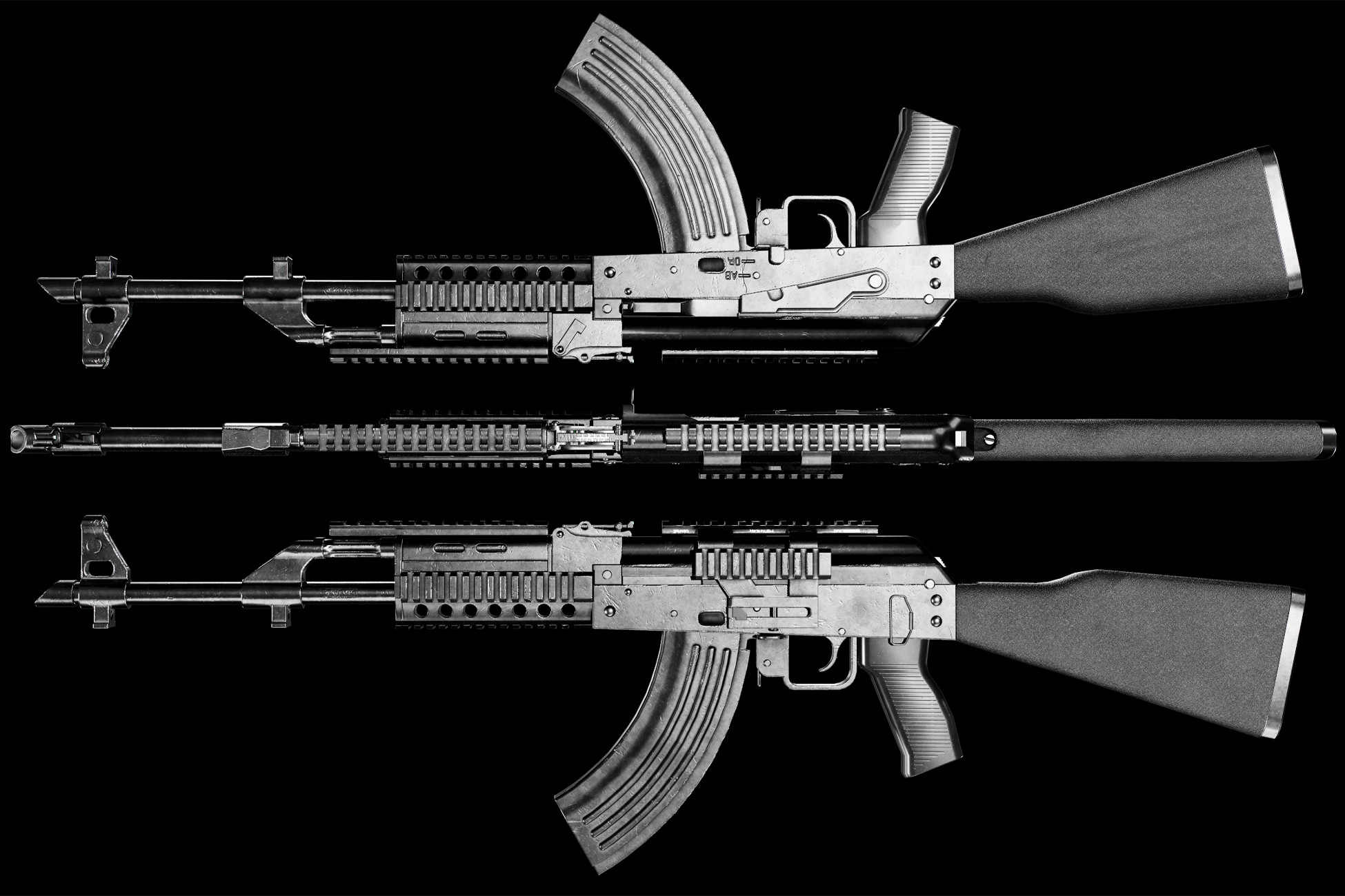 Free FPS Weapon - AKM | 3D Guns | Unity Asset Store