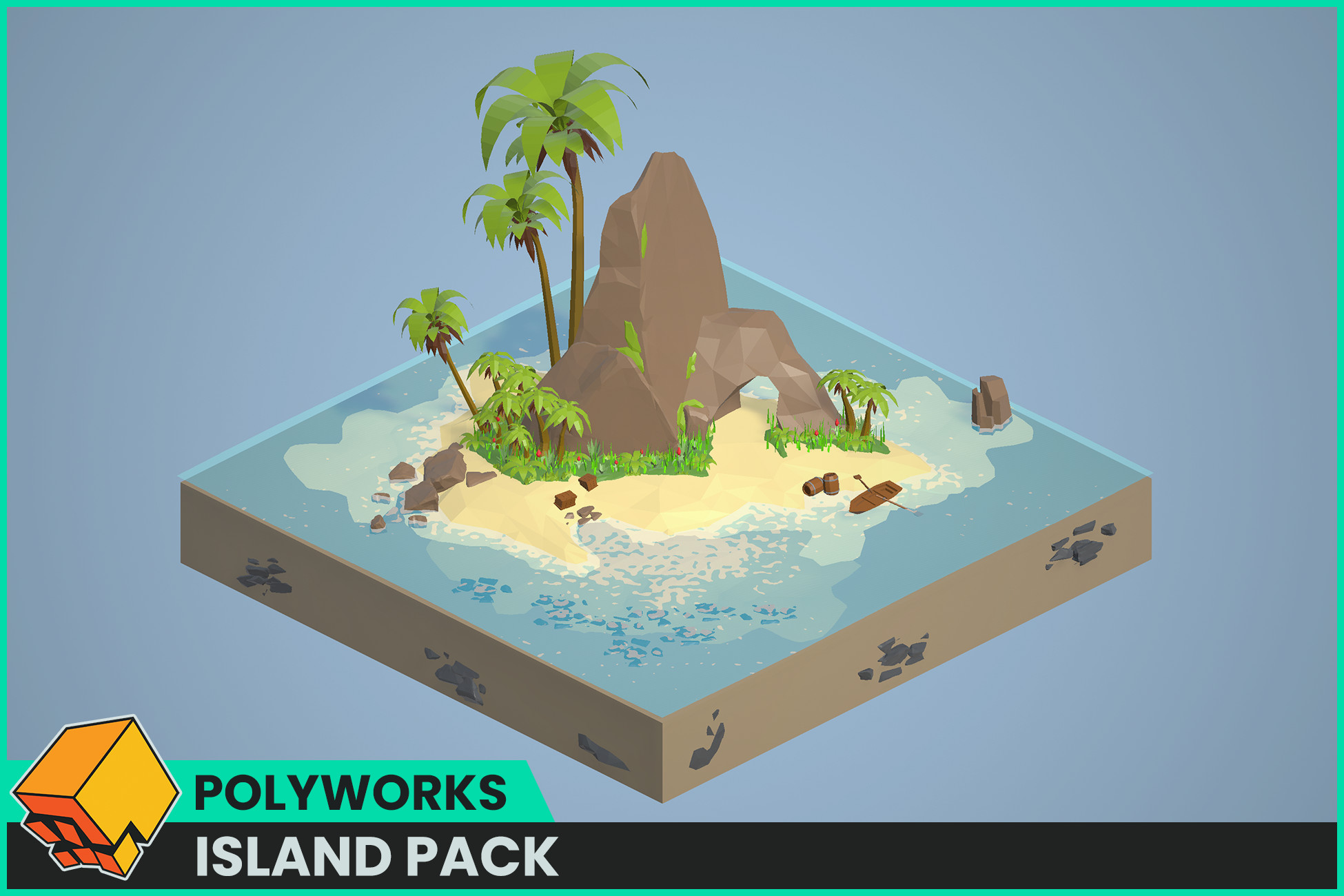 Low Poly Island Pack Polyworks 3D Environments Unity Asset Store
