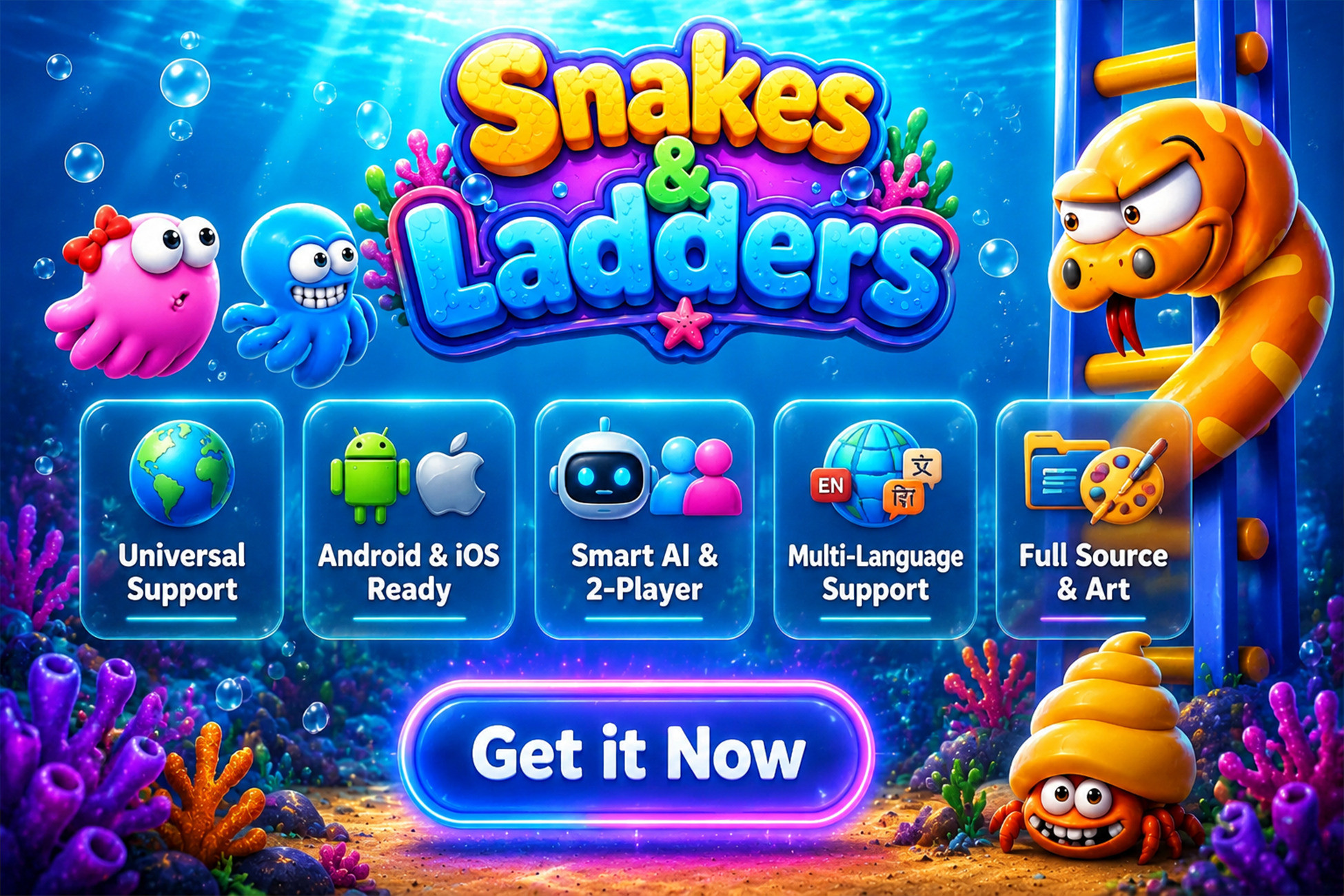 Snakes & Ladders Complete Game Template | Packs | Unity Asset Store