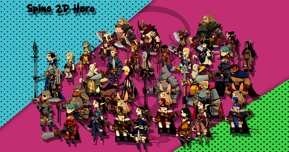 Spine 2D Hero - Hunter And Warrior | 2D Characters | Unity Asset Store