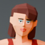 Modular Woman Ultra Low-Poly