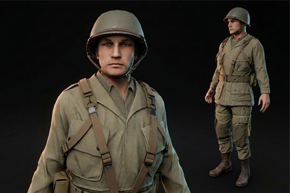 WW2 Infantry Soldier A