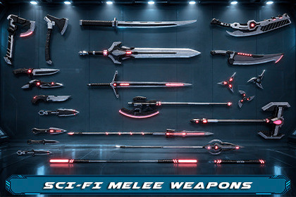 SciFi Melee Weapons Pack
